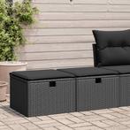 vidaXL 2-delige Loungeset met kussens poly rattan acacia, Verzenden, Nieuw, Rotan, Loungeset