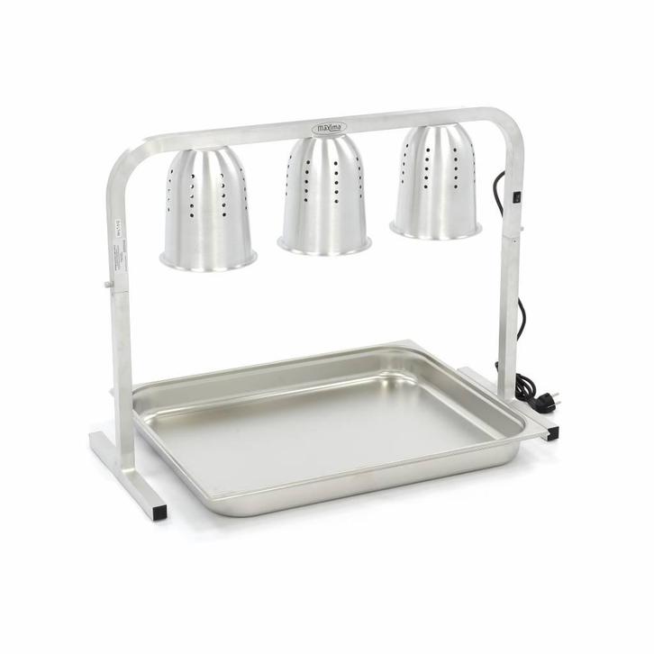 Warmtebrug - 3 Lampen - incl. Lampen en 1x 2/1 GN Bak, Zakelijke goederen, Horeca | Keukenapparatuur, Nieuw in verpakking, Fornuis, Frituur en Grillen