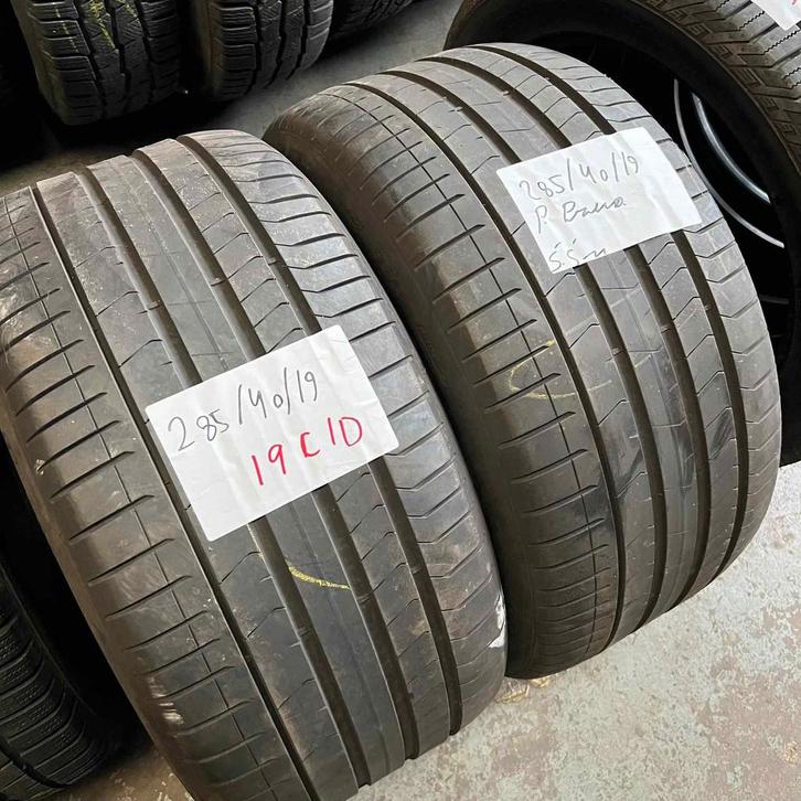 2 x Pirelli PZero 285-40-19 Zomerbanden 5,5mm, Auto-onderdelen, Banden en Velgen, 19 inch, Zomerbanden, 285 mm, Personenwagen