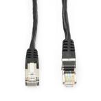 Netwerkkabel |  Cat5e F/UTP | 0.5 meter (100% koper, Zwart), Computers en Software, Pc- en Netwerkkabels, Verzenden, Nieuw