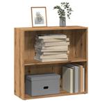 vidaXL Boekenkast 80x30x77 cm bewerkt hout artisanaal, Huis en Inrichting, Kasten | Boekenkasten, Minder dan 50 cm, Verzenden