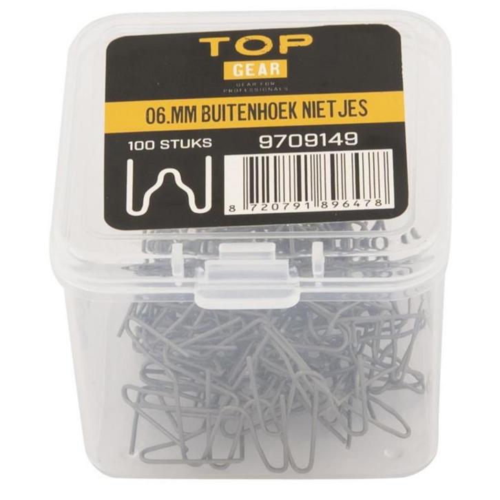 Topgear Buitenhoek nietjes - 0,8 mm - sterke hechting - 1..., Doe-het-zelf en Verbouw, Gereedschap | Lasapparaten, Nieuw, Ophalen of Verzenden