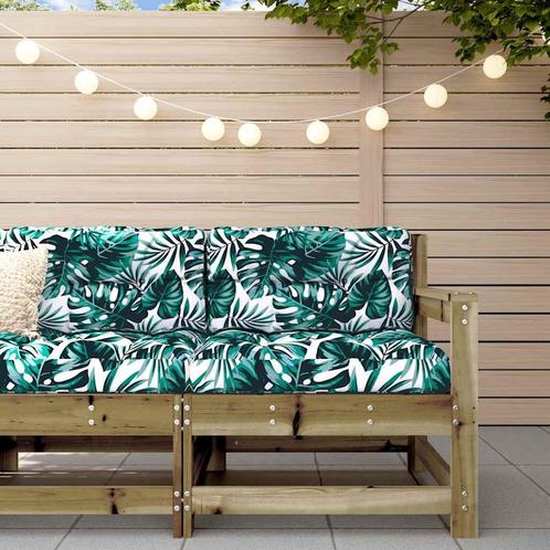 vidaXL Tuinstoel met kussens geïmpregneerd grenenhout, Tuin en Terras, Tuinsets en Loungesets, Nieuw, Verzenden