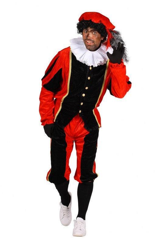 Piet Polyester A Rood-Zwart - XS, Diversen, Sinterklaas, Verzenden