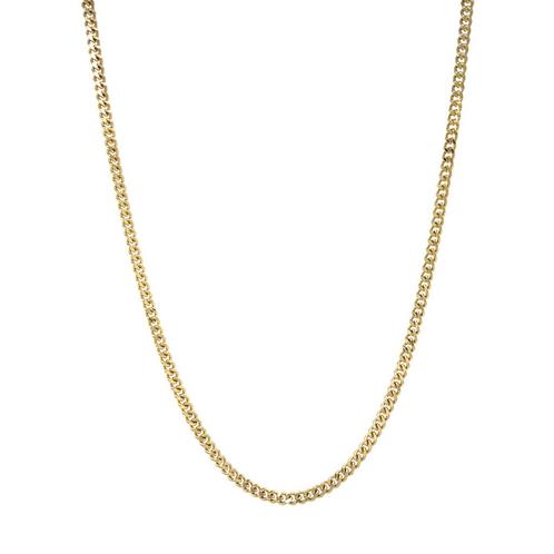Gouden gourmet collier 60 cm 14 krt, Sieraden, Tassen en Uiterlijk, Kettingen, Goud, Zo goed als nieuw, Goud, Verzenden