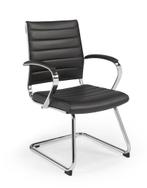 Puglia Design Vergaderstoel Deluxe Zwart Leatherlook, Ophalen of Verzenden, Nieuw in verpakking