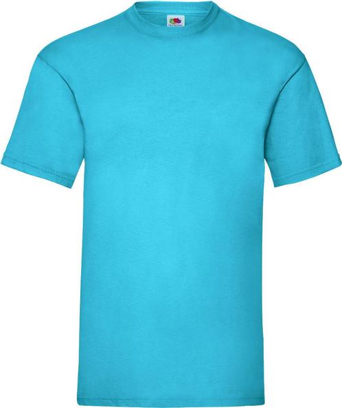 Fruit of the Loom Value Weight Azuur Blauw, Kleding | Heren, T-shirts, Overige kleuren, Nieuw, Overige maten