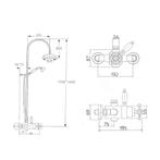 Regendoucheset Opbouw Sapho Antea Compleet Thermostatische, Ophalen of Verzenden, Nieuw