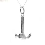Zilveren  hamer kettinghanger, Sieraden, Tassen en Uiterlijk, Kettinghangers, Verzenden, Nieuw, Zilver