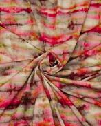 Viscose Stretch Tie Dye Strepen, Hobby en Vrije tijd, Stoffen en Lappen, Nieuw, Overige kleuren