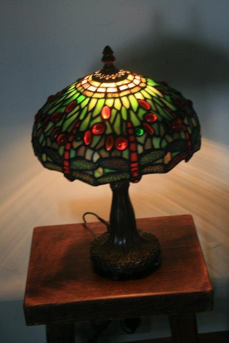 Lamp - Glas-in-lood, Antiek en Kunst, Curiosa en Brocante
