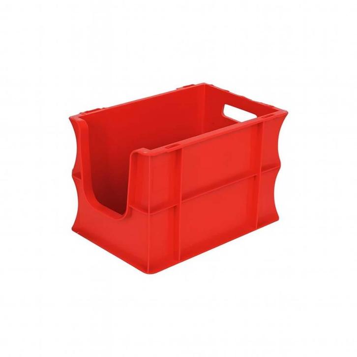 Kunststof stapelbakken - Rood - Polypropyleen (PP) -, Zakelijke goederen, Kantoor en Winkelinrichting | Magazijn, Stelling en Opslag