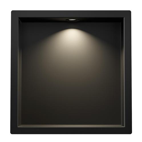 Inbouwnis Wiesbaden Demis 30x30x7cm Met Led Mat Zwart, Doe-het-zelf en Verbouw, Sanitair, Bad, Nieuw, Ophalen of Verzenden