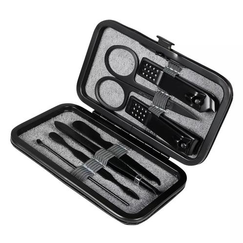 Benson 7-delige manicure set - compact - zwart - kunstler..., Diversen, Verpleegmiddelen, Nieuw, Ophalen of Verzenden