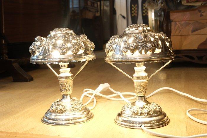 Tafellamp (2) - .833 zilver - Set tafellampen., Antiek en Kunst, Antiek | Goud en Zilver