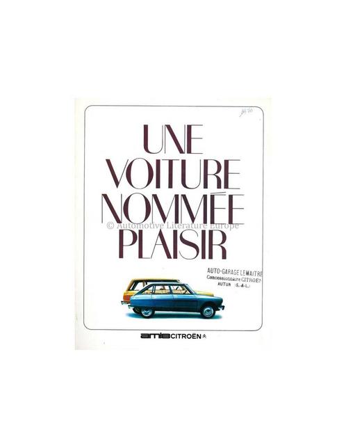 1970 CITROËN AMI 8 BROCHURE FRANS, Boeken, Auto's | Folders en Tijdschriften