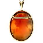 Gouden hanger met camee 14 krt, Ophalen of Verzenden, Nieuw