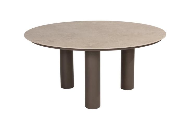 4 Seasons Arizona ronde tuintafel  Ø160 cm. - zand/terre, Tuin en Terras, Tuintafels, Nieuw, Rvs, Rond, Verzenden