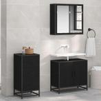 vidaXL Dressoir met lade Zwart eiken 35.5 x 35 x 76 cm, Verzenden, Nieuw, Overige houtsoorten, Minder dan 50 cm