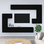 vidaXL Tv-wandmeubel bewerkt hout zwart, 100 tot 150 cm, Verzenden, Nieuw, Minder dan 100 cm