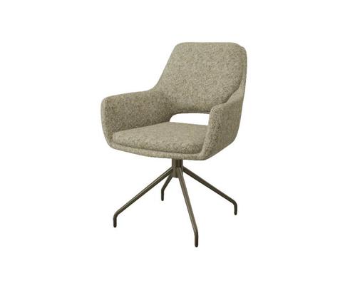 Eetkamerstoel Aarhus poot Atlas draaibaar Anodic brown - be, Huis en Inrichting, Stoelen, Nieuw, Ophalen of Verzenden