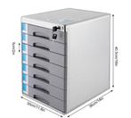 Desktop Archiefkast 7 Laden met Slot – Aluminium Organizer, Verzenden, Nieuw