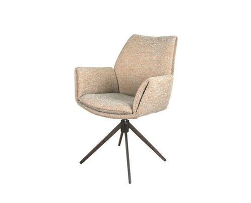 Eetkamerstoel Lisboa poot Moon draaibaar Anodic brown - be, Huis en Inrichting, Stoelen, Nieuw, Ophalen of Verzenden