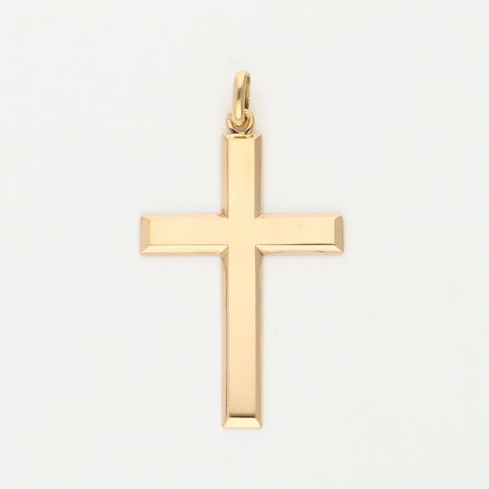 Hanger - 18 karaat Geel goud - Kruis, Sieraden, Tassen en Uiterlijk, Antieke sieraden