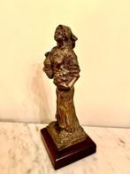 Biagio Governali - Beeld, Maria - 25 cm - Gepatineerd brons