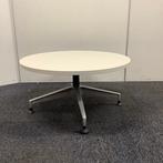 Herman Miller ronde design tafel, Ø 80 cm, wit blad - grijze, Huis en Inrichting, Ophalen of Verzenden, Gebruikt