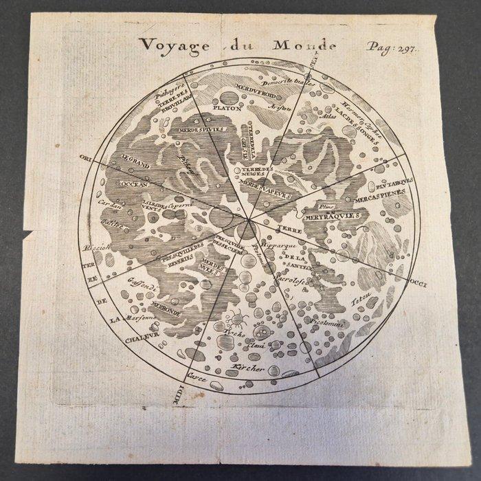 Frankrijk - Maan; Giovanni Battista Riccioli, atr. - Rare, Boeken, Atlassen en Landkaarten