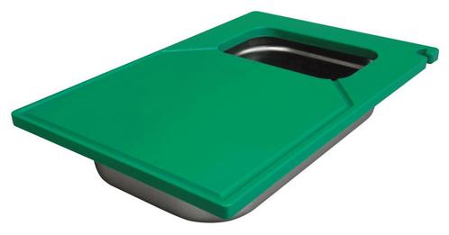 GGM Gastro | Snijplank met afvalbak - 400x600mm - Groen |, Zakelijke goederen, Horeca | Overige, Verzenden
