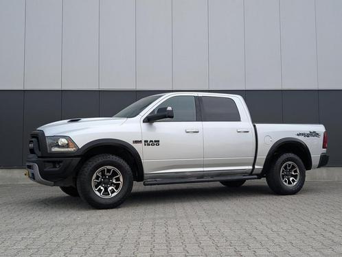 Dodge Ram 1500 REBEL 5.7HEMI V8 CREWCAB 4X4 3,5T TREKHAAK CR, Auto's, Bestelauto's, Lease, Zwart, Automaat, Overige kleuren, Dodge