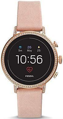 Fossil Venture HR 40 mm roségoud met strass steentjes met, Telecommunicatie, Overige Telecommunicatie, Gebruikt, Verzenden