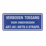 Aanduidingsbord verboden toegang, Verzenden, Nieuw
