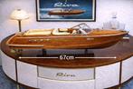 maquette luxe riva Aquarama bois couleur Naturel vernit 67cm, Nieuw