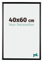 Fotolijst 40x60 cm - Zwart Hoogglans - Kunststof - Bordeaux, Verzenden, Nieuw