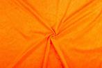 Fluweel stof oranje stof - 10m rol - Velours stretch, Hobby en Vrije tijd, Stoffen en Lappen, 200 cm of meer, Nieuw, Polyester