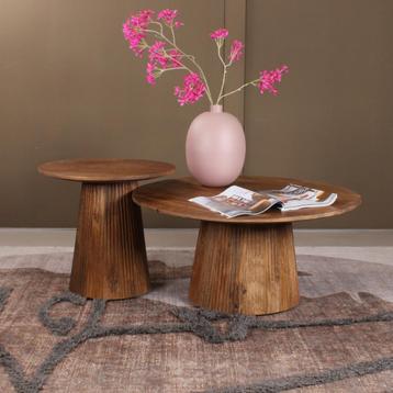 Dali ronde salontafel hout Ø50 cm - naturel beschikbaar voor biedingen