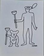 Mark Kostabi (1960) - Senza Titolo - coppia di disegni, Antiek en Kunst