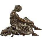 sculptuur, Sappho - 23 cm - Gepatineerd brons