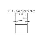 Leren elementenbank Flow - cl 65 arm rechts, Nieuw, Leer, Ophalen of Verzenden, Rechte bank