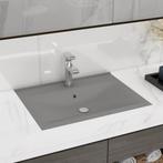 vidaXL Wastafel met kraangat 60x46 cm keramiek mat, Doe-het-zelf en Verbouw, Sanitair, Verzenden, Nieuw