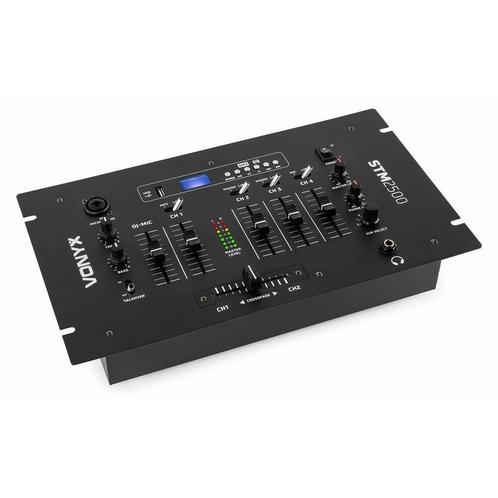 Vonyx STM2500 Mengpaneel 5 kanaals met USB, MP3 speler en Bl, Muziek en Instrumenten, Dj-sets en Draaitafels, Nieuw, Verzenden