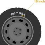 Wieldoppen Dakar Zilver/Zwart 16 inch - set (4 stuks), Ophalen of Verzenden, Zo goed als nieuw