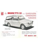 1958 MORETTI FIAT 500 BROCHURE ITALIAANS, Nieuw, Author