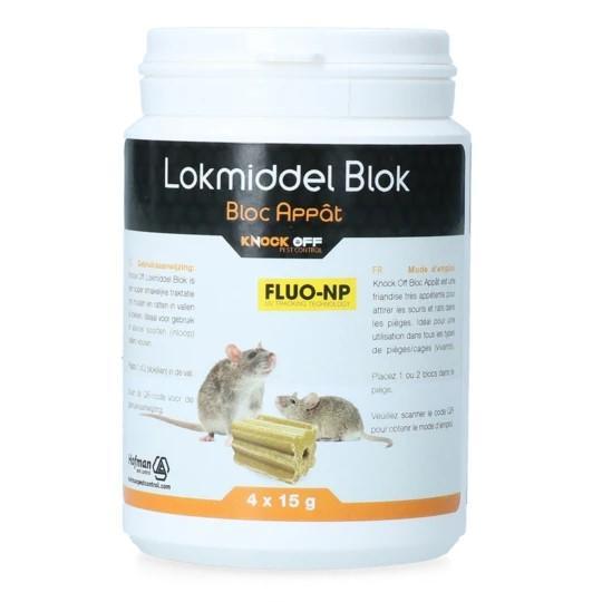 Knock Off lokmiddel blok muis en rat - 4x15gr, Zakelijke goederen, Agrarisch | Werktuigen, Ophalen of Verzenden