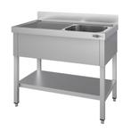 GGM Gastro | Spoeltafel ECO - 1000x600mm - met bodemschap &, Verzenden