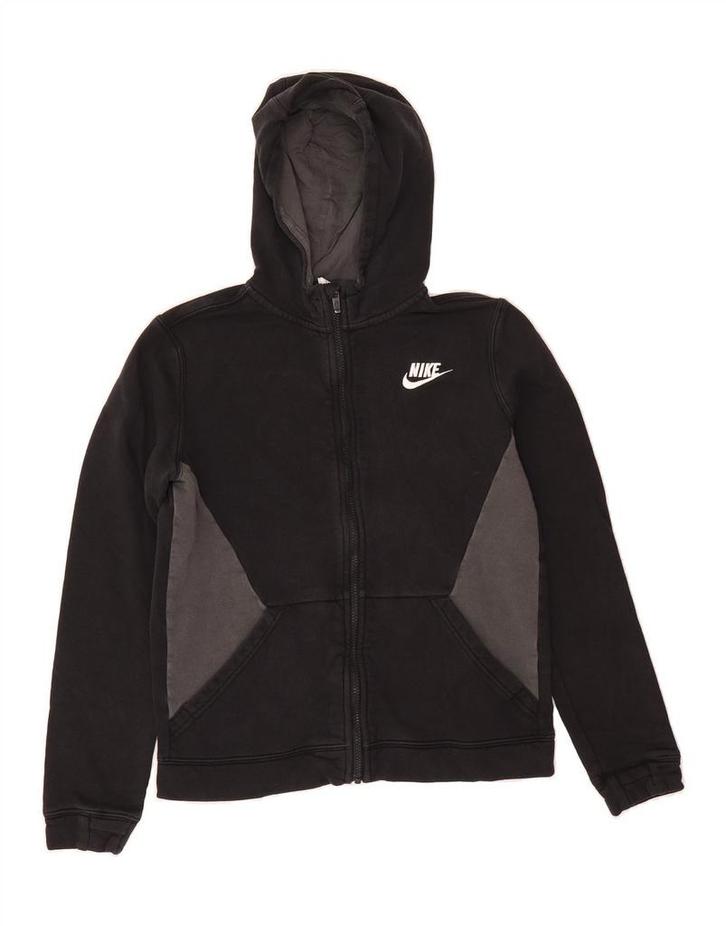NIKE Boys Zip Hoodie Sweater 13-14 Years XL Black, Kleding | Heren, Truien en Vesten, Verzenden