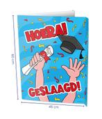 Raambord Hoera Geslaagd (60x45cm), Ophalen of Verzenden, Nieuw
